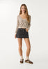 Comfy Denim Mini Skort