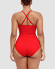 Shaping Swimsuit: Elegant Cross Straps On The Back Shaping Swimsuit