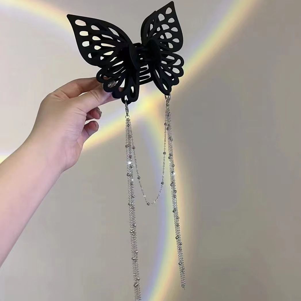 Elegant Tassel Butterfly Hair Clip – Vintage Hair Accessory
