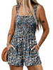 Summer Romper: Ladies Sleeveless Square Neck Summer Romper