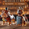 Creative dog-shaped whiskey bottle