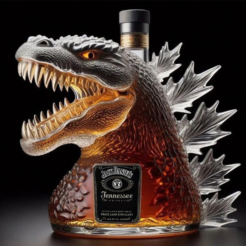 Creative dog-shaped whiskey bottle