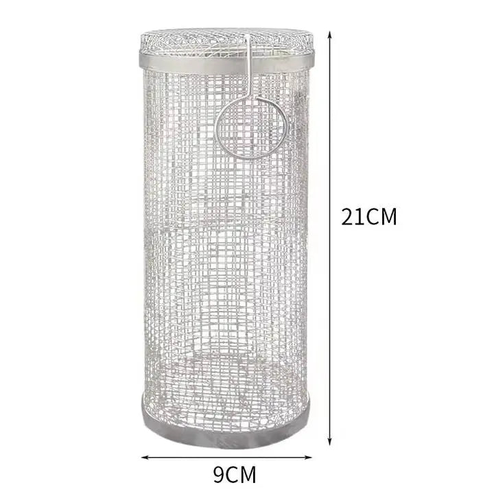 1+1 Free | Portable stainless steel rolling grill basket