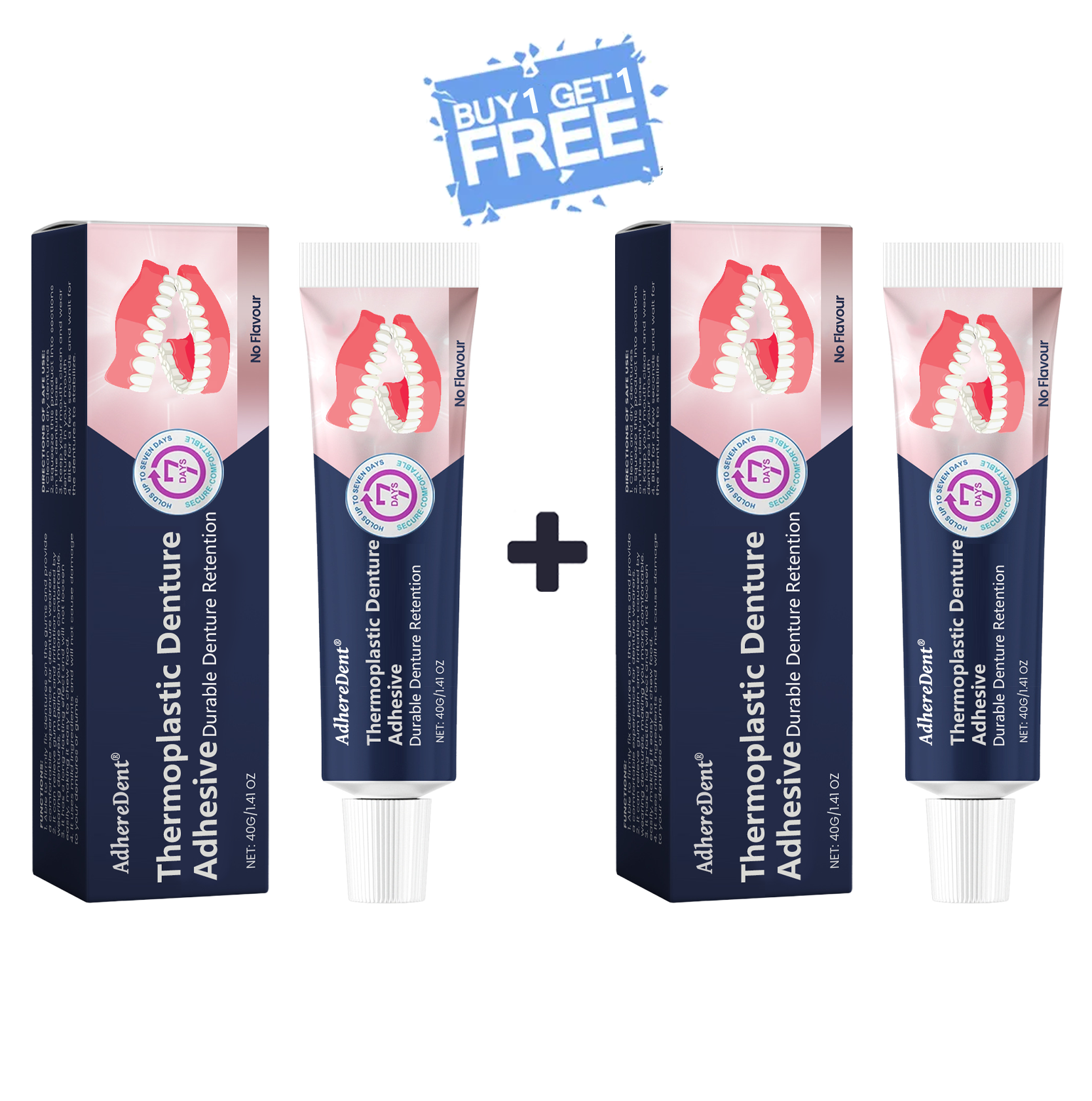 AdhereDent®  Thermoplastic Denture Adhesive ⏳ Durable Denture Retention