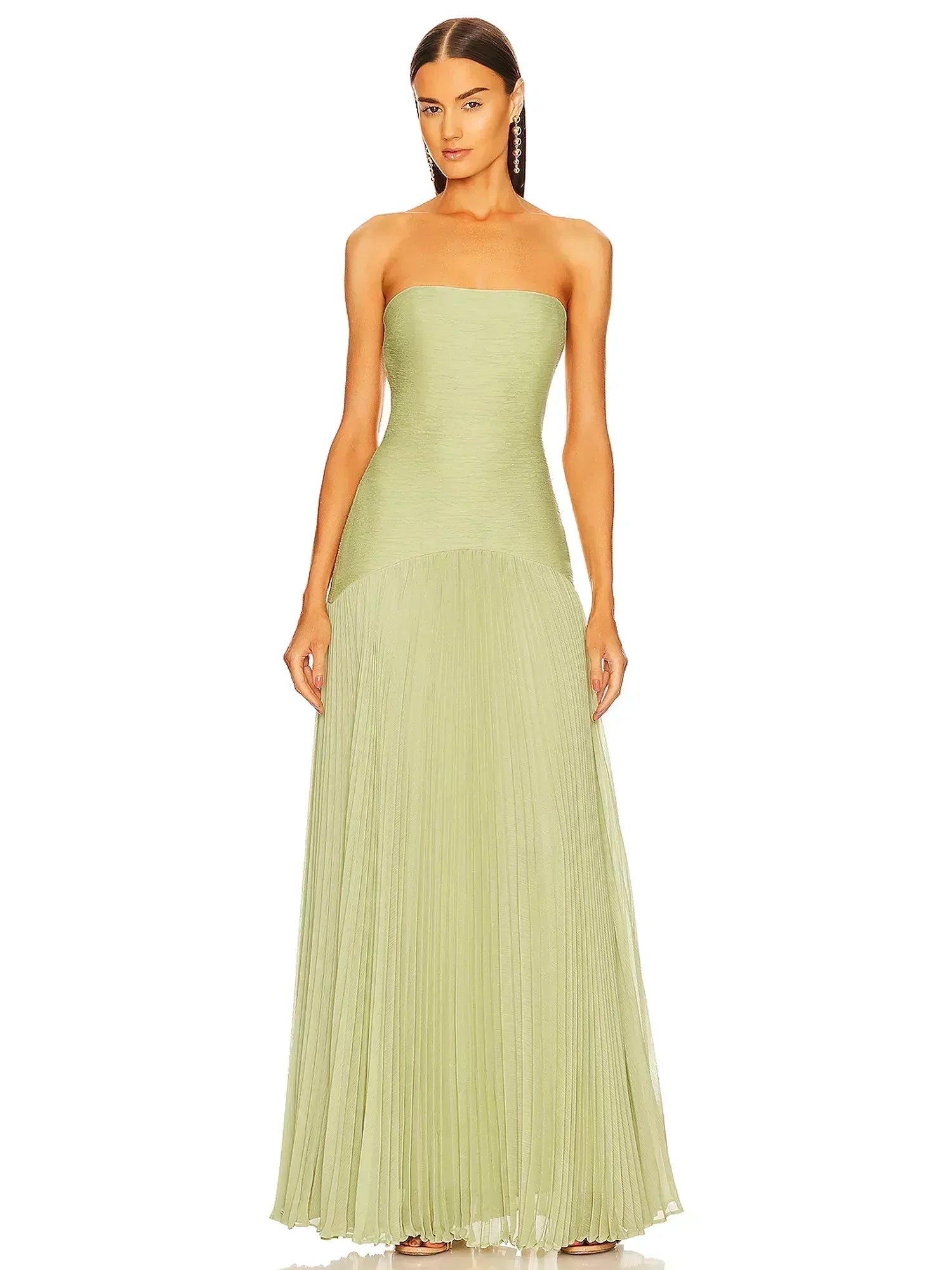 Flowy Green Long Dress