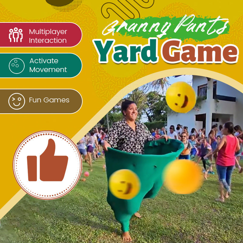 Outdoor Catch Game with Giant Pants for Group Fun