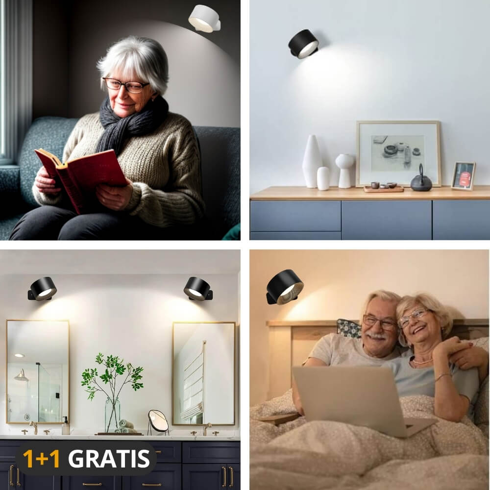 Vermoila - Eindeloze Wandlamp (1+1 GRATIS)