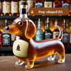Creative dog-shaped whiskey bottle