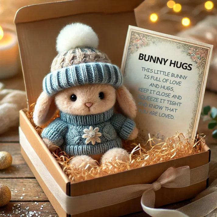 Handmade Mini Rabbit Hug 🐇 - Adorable Easter Gift for Children & Adults
