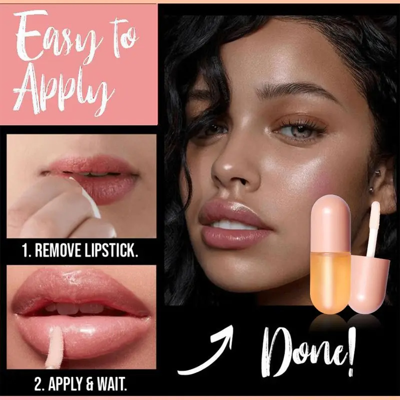 Instantly plump lips, without injections