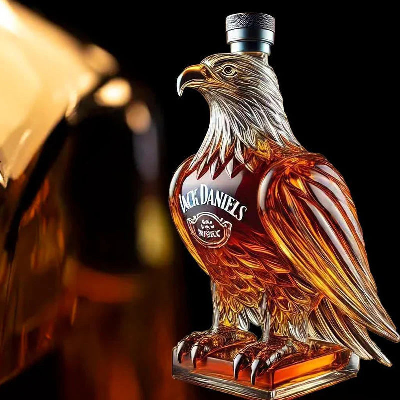 Creative dog-shaped whiskey bottle