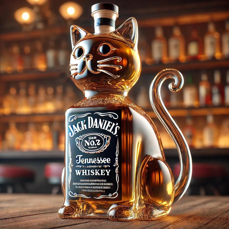 Creative dog-shaped whiskey bottle
