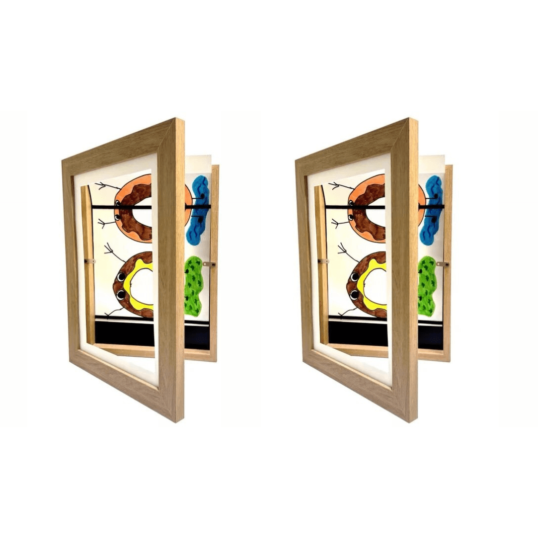 KreativFrame™ - Photographer's frame | For children's artwork - space for up to 150 drawings