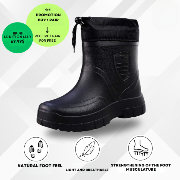 Vermoila - RainTex - Ergonomic & Waterproof Thermal Rain Boots for Winter - Special Promotion 1+1 Free
