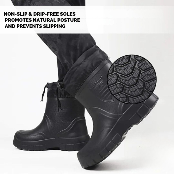 Vermoila - RainTex - Ergonomic & Waterproof Thermal Rain Boots for Winter - Special Promotion 1+1 Free