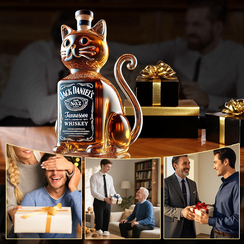 Creative dog-shaped whiskey bottle