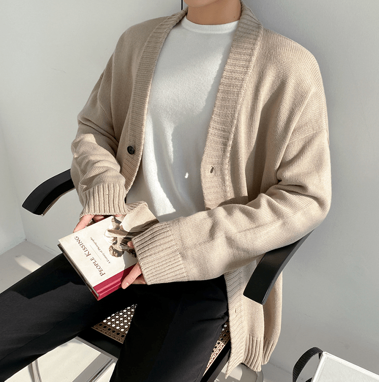 KNITTED CARDIGAN - Elegant men fashion