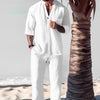 Men's Two-Piece Cotton Set: Top and Pants