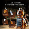 Creative dog-shaped whiskey bottle
