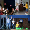 Flying luminous ball for fun and interactive games