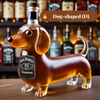 Creative dog-shaped whiskey bottle
