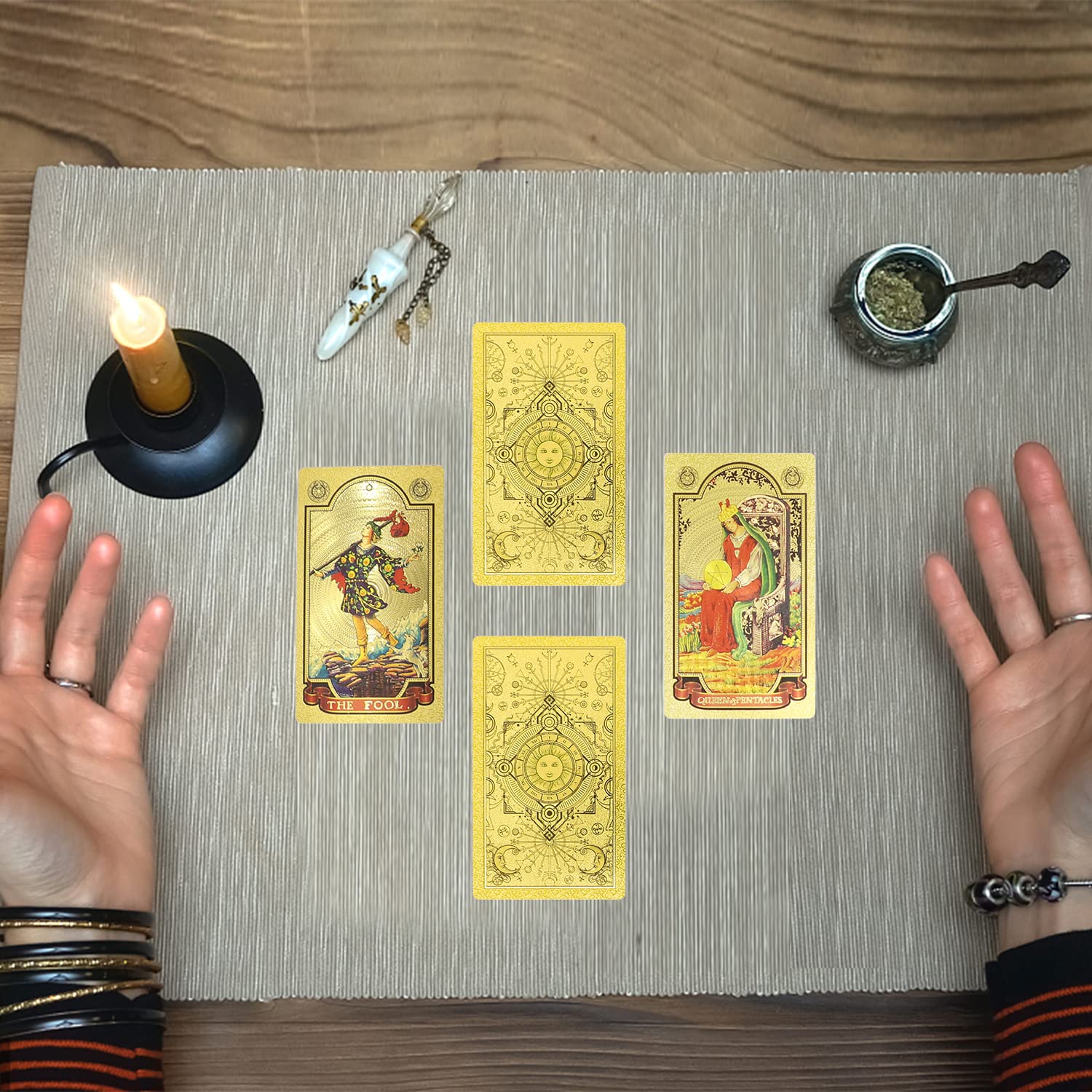 Discover the Mystical World of Tarot – MysticGold™ Gold Leaf Tarot Deck