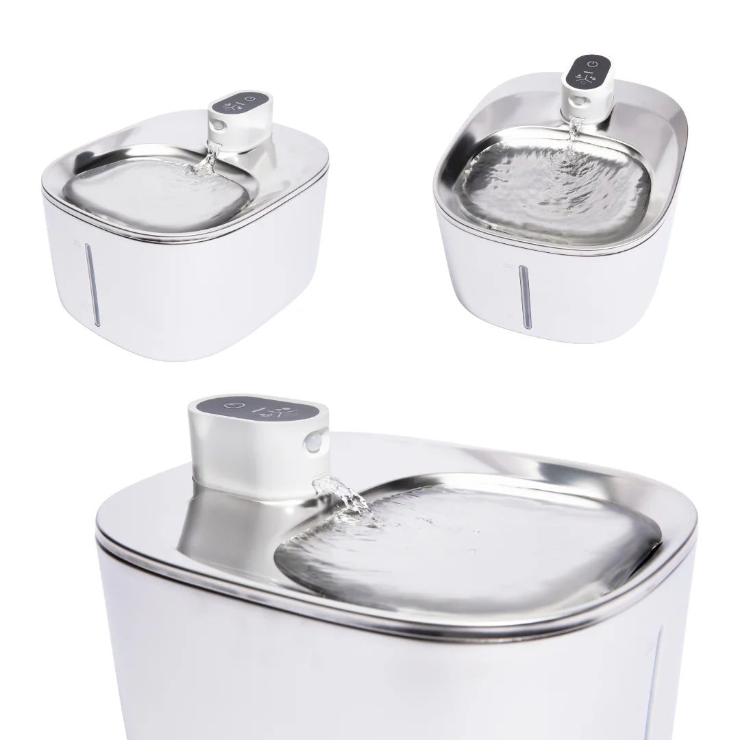 WhiskerWell Wireless Smart Drinking Fountain - Whisper Quiet, 6-Layer Filtration, 30 Day Battery