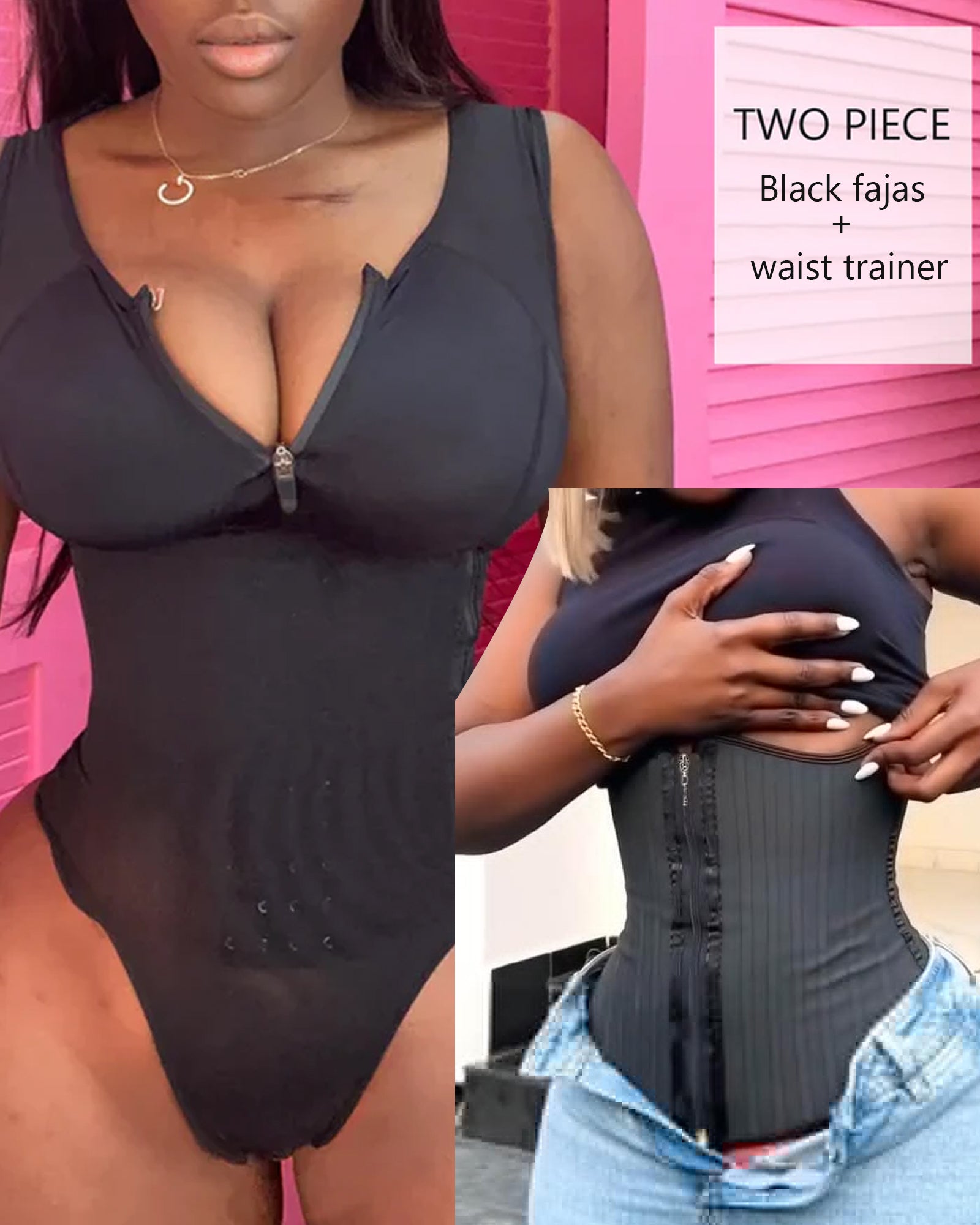 Stage 2 Side Zipper Waist Cinching Faja Waist Cinching Tummy Control Shapewear