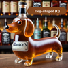 Creative dog-shaped whiskey bottle