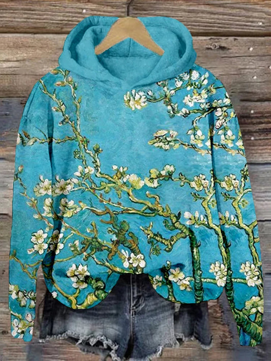 Amandelbloemen kunstprint Comfortabele hoodie