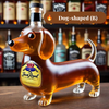Creative dog-shaped whiskey bottle