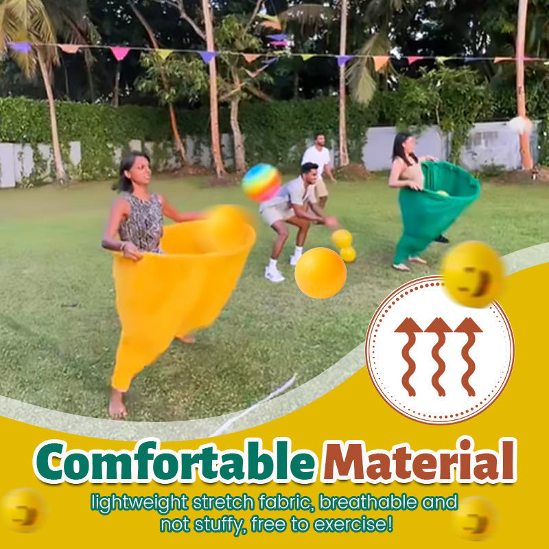 Outdoor Catch Game with Giant Pants for Group Fun