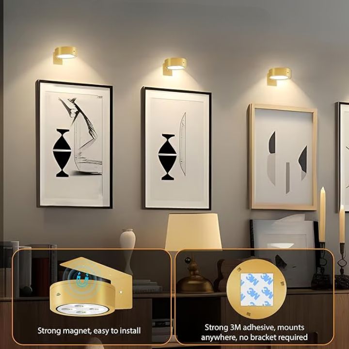 1+1 Free | Magnetic LED picture light - Dimmable & rechargeable