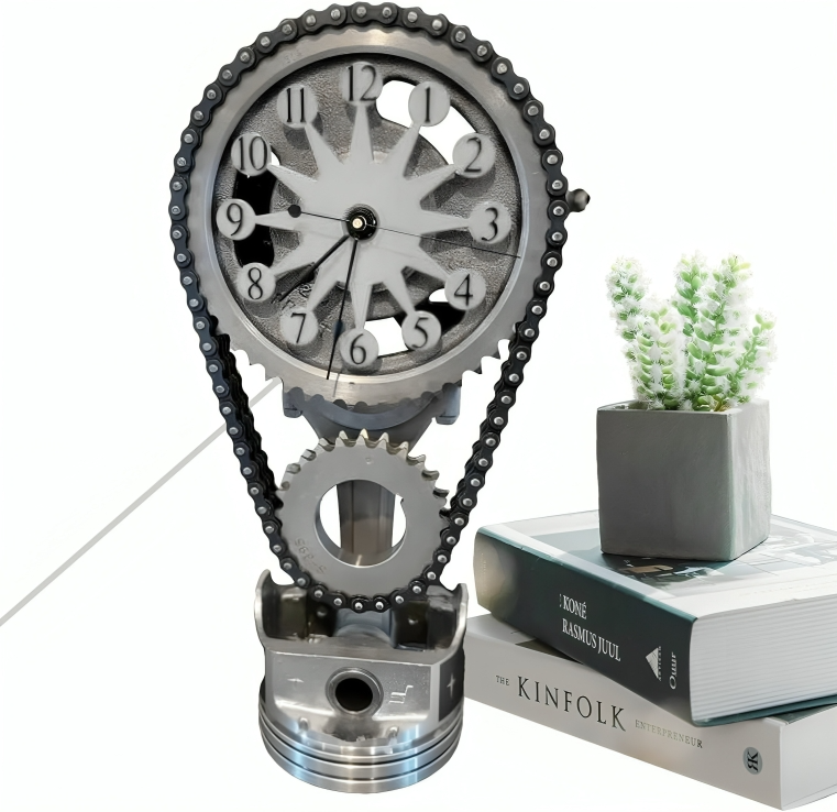 TimeForge™ | Rotating Metal Gear Clock