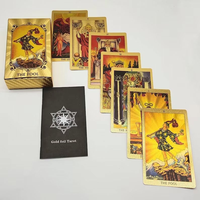 Discover the Mystical World of Tarot – MysticGold™ Gold Leaf Tarot Deck