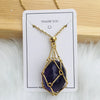 Crystal stone holder necklace - free (crystal) gift included🎁