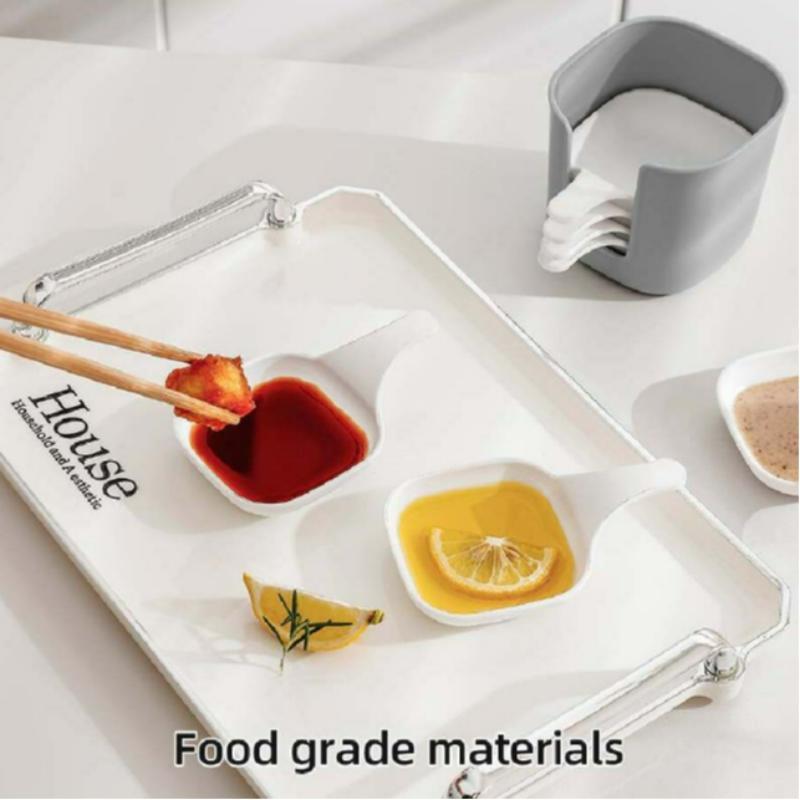 Savor Stack – Stackable Dipping Sauce Plate and Holder Set