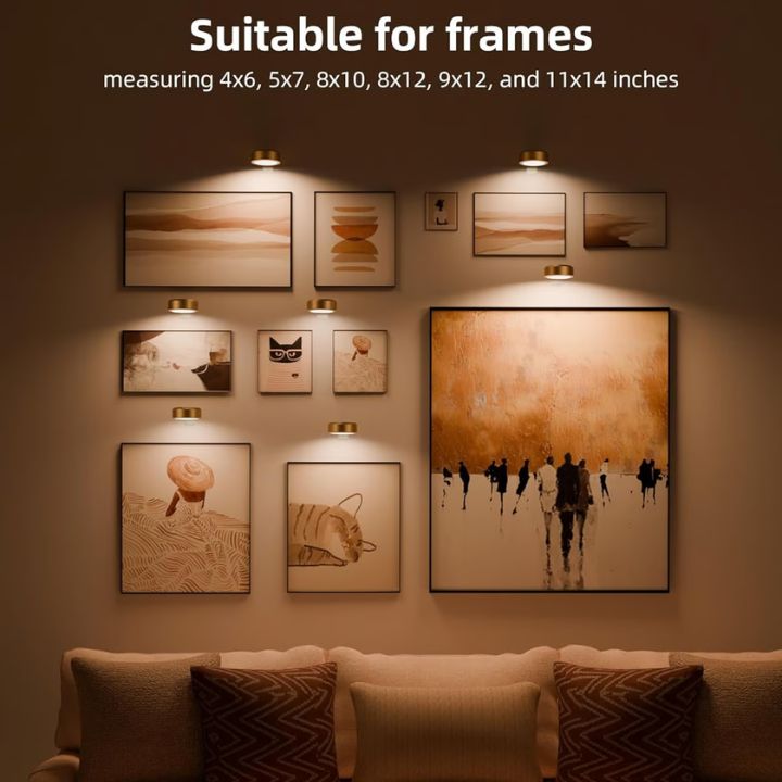 1+1 Free | Magnetic LED picture light - Dimmable & rechargeable