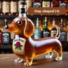 Creative dog-shaped whiskey bottle