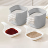 Savor Stack – Stackable Dipping Sauce Plate and Holder Set