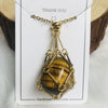 Crystal stone holder necklace - free (crystal) gift included🎁