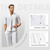 Men's Two-Piece Cotton Set: Top and Pants