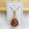 Crystal stone holder necklace - free (crystal) gift included🎁