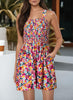 Summer Romper: Ladies Sleeveless Square Neck Summer Romper