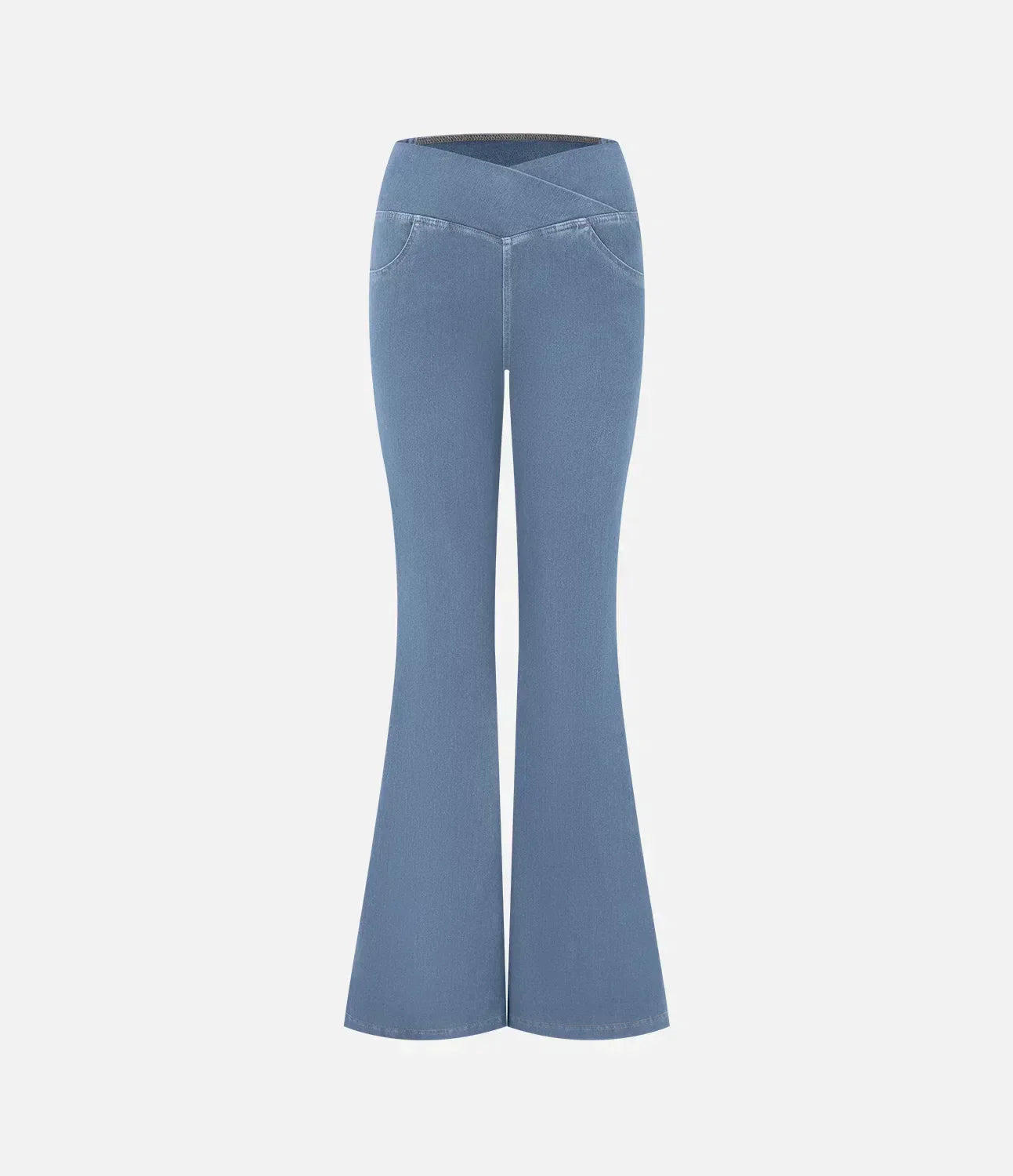 Khloé Stretchiga Flare-jeans med Hög Midja