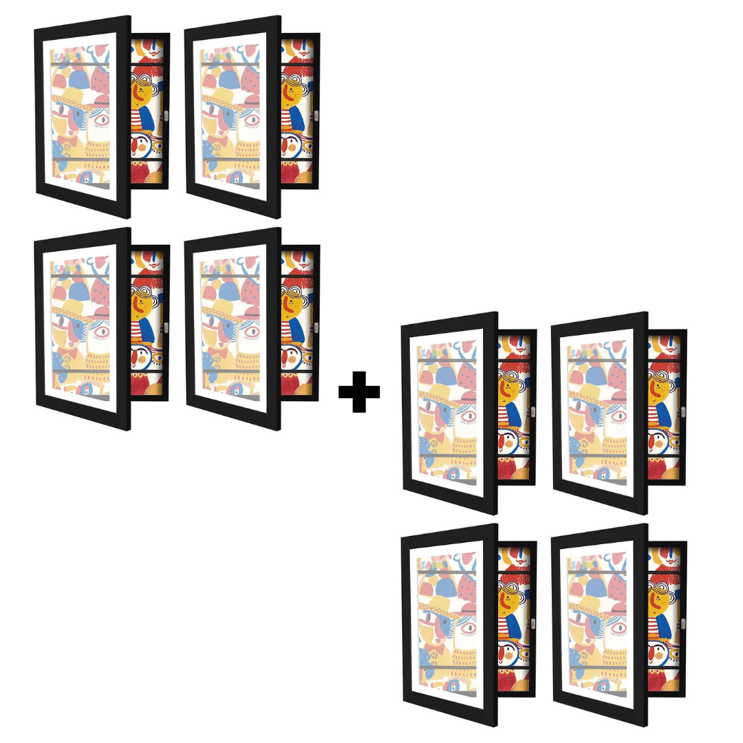KreativFrame™ - Photographer's frame | For children's artwork - space for up to 150 drawings