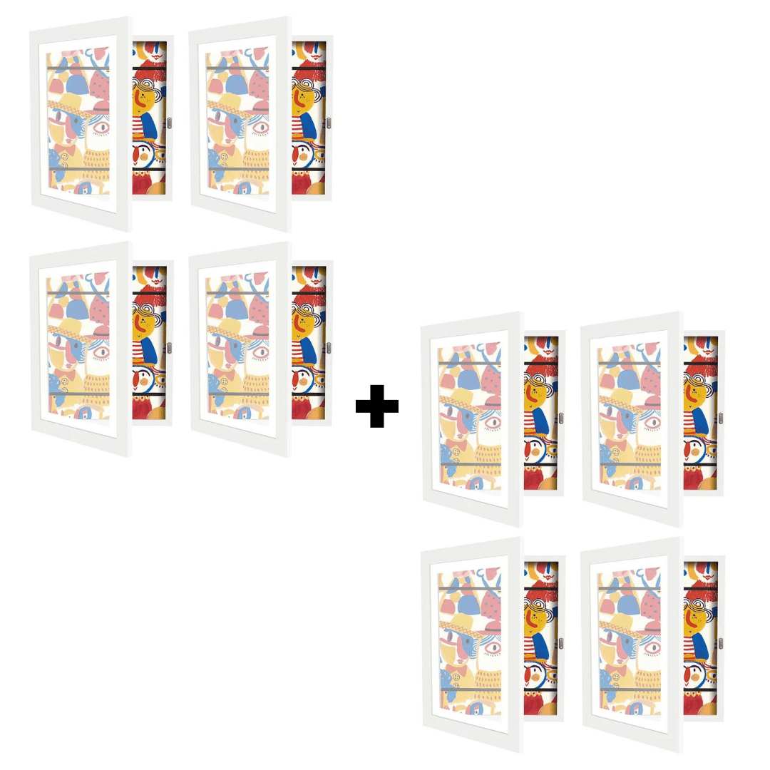 KreativFrame™ - Photographer's frame | For children's artwork - space for up to 150 drawings