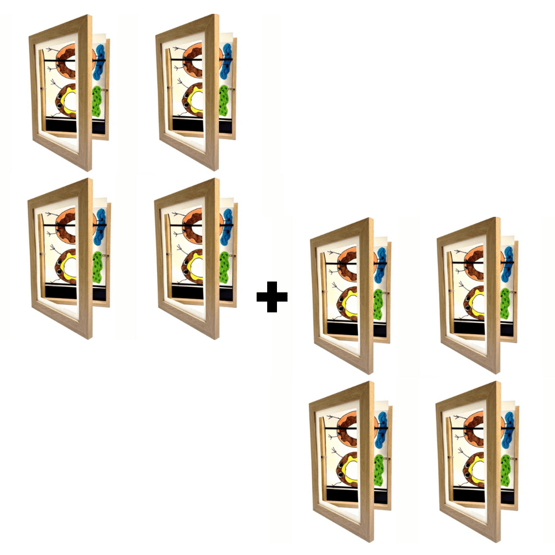 KreativFrame™ - Photographer's frame | For children's artwork - space for up to 150 drawings