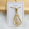 Crystal stone holder necklace - free (crystal) gift included🎁