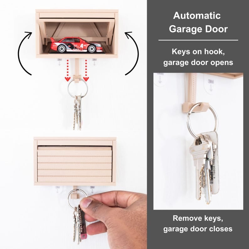🚗🔑Industrial key holder for wall mounting